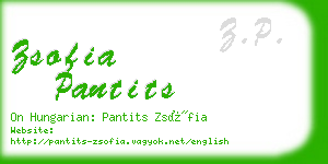 zsofia pantits business card